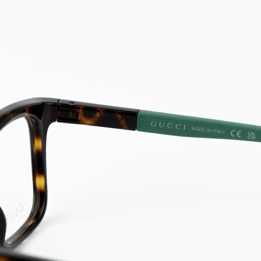 NEW Gucci GG1738O 003 Havana Green Unisex Square Eyeglasses GG 1738O